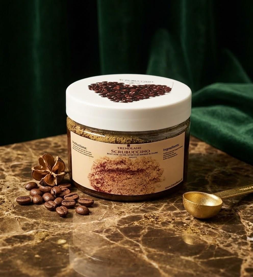 SCRUBUCCINO Coffee Scrub🤎“Best For Acne, Stretch Marks & Dark Spots”