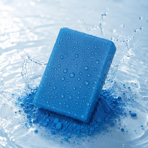 Blue MOROCCAN-
BRIGHTENING SOAP BAR