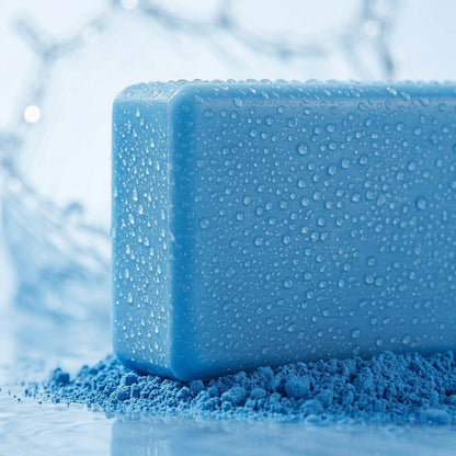 Blue MOROCCAN-
BRIGHTENING SOAP BAR