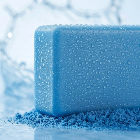 Blue MOROCCAN-
BRIGHTENING SOAP BAR