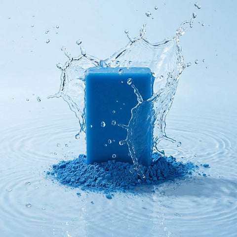 Blue MOROCCAN-
BRIGHTENING SOAP BAR