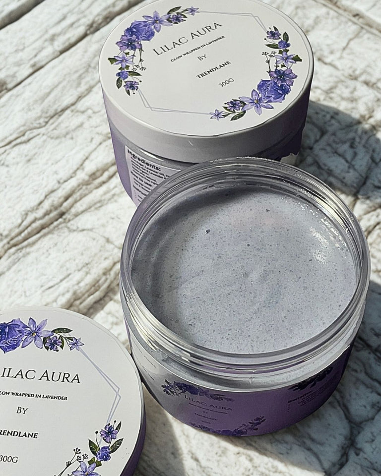 LILAC AURA-LAVENDER SUGAR BODY SCRUB.