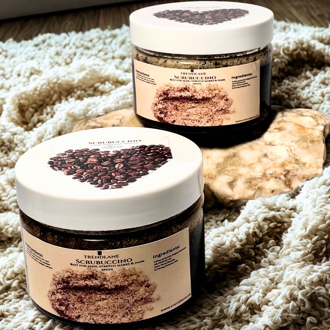 SCRUBUCCINO Coffee Scrub🤎“Best For Acne, Stretch Marks & Dark Spots”